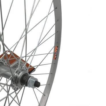Колесо велосипедное TRIX,  переднее, 26", втулка сталь, серебристая, под гайку, YKL-11 (26) silver,
