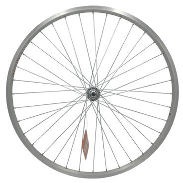 Колесо велосипедное TRIX,  переднее, 26", втулка сталь, серебристая, под гайку, YKL-11 (26) silver, 11304