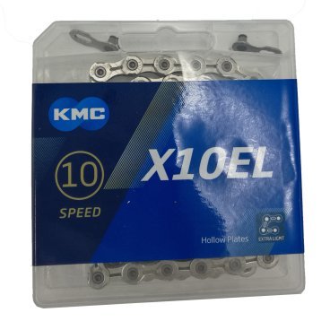 Цепь KMC X10EL, 10 скоростей, 114 звеньев, Silver, BX10ELN14