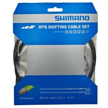 Трос+оплетка SHIMANO SP41, для заднего переключателя, оплетка 2000мм черный, трос1.2X2100мм optis, Y60198092