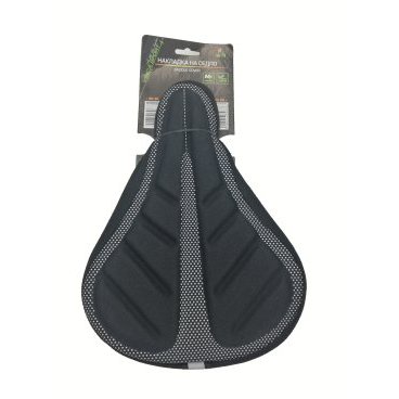 Накладка гелевая на седло Vinca sport, размер 280х200мм, вес 200гр, черный, XD 04