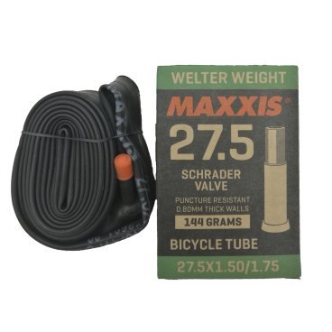 Камера Maxxis Welter Weight, 27.5x1.50/1.75, авто ниппель, черный, IB75071100