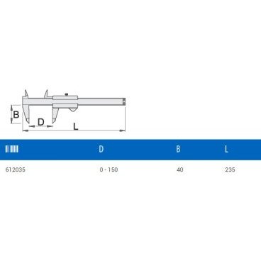 Штангенциркуль UNIOR, 0 - 150 мм, двойная шкала, 271