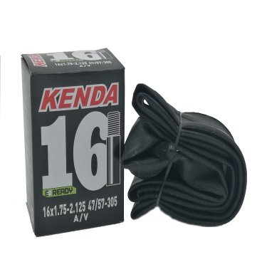 Камера велосипедная KENDA, 16"х1.75-2.125 (47/57-305), автониппель, 5-511303