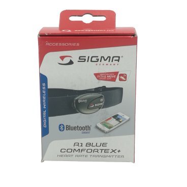 Датчик пульса Sigma Sport R1 Blue Comfortex+ Bluetooth Smart, 20328