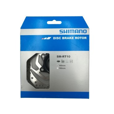 Тормозной диск SHIMANO RT10, 160мм, C.Lock, с lock ring, только для органических колодок
