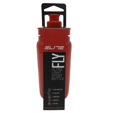Фляга велосипедная Elite Fly, 550 мл, бордовый, EL01604306