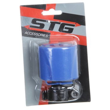 Звонок велосипедный STG, электронный, синий, Х66183