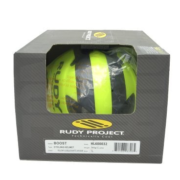 Велошлем Rudy Project BOOST 01 YELL FLUO/BLACK MATT, с визором, HL600031