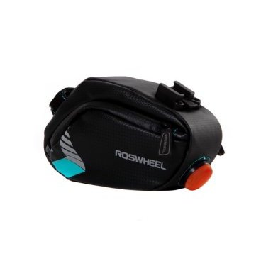 Велосумка Roswheel 131413-B, под седло, размер M, 1 л, с фонариком, чёрный, Х103248