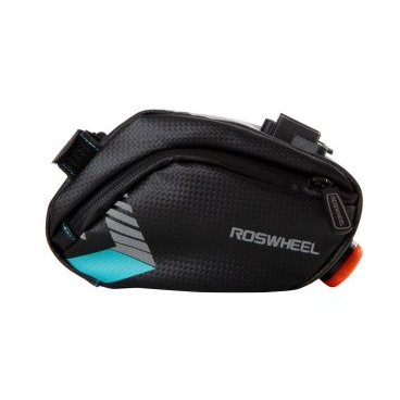 Велосумка Roswheel 131413-B, под седло, размер M, 1 л, с фонариком, чёрный, Х103248