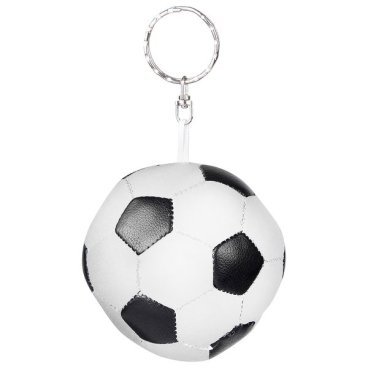 Брелок-светоотражатель STG RT-007, игрушка "Футбольный мяч", черный/белый, Х82812