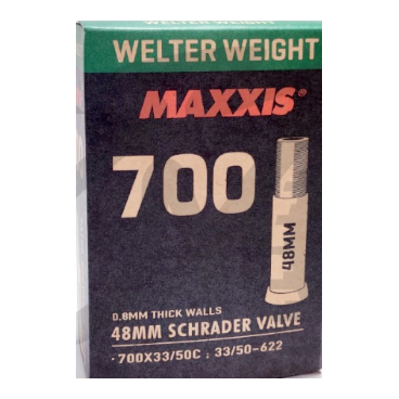 Камера велосипедная MAXXIS WELTER WEIGHT, 700СX33/50C, 0.8 мм, LSV48 (B-C), EIB00137200
