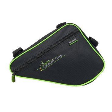 Сумка под раму велосипеда Vinca Sport, карман для телефона внутри,270*220*65мм,зеленый,FB 05-1 green