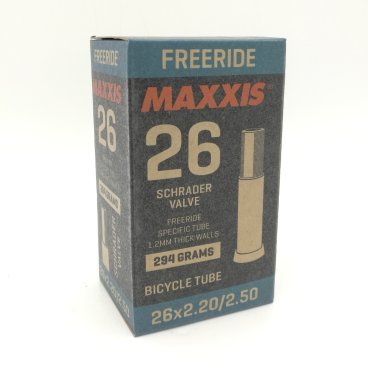 Камера велосипедная Maxxis Freeride, 26x2.2/2.5, ниппель Schrader, автониппель, IB67445000