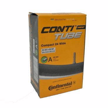 Камера велосипедная Continental Compact 24" Wide, 48-507 / 62-507, A40, автониппель, 0181321