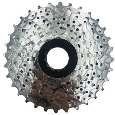Фото Кассета велосипедная SUPERWIN CS-04, 8 скоростей, 11-32Т, сталь, хром, 520093