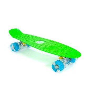Скейтборд мини TRIX, 22" (56 см), пластик, зеленый, SKTX001BL0GR