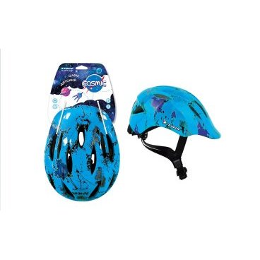 Шлем велосипедный TRIX Cosmic, детский, кросс-кантри, 11 отверстий, синий, HLTX10SCS