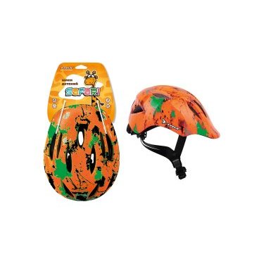 Шлем велосипедный TRIX Safari, детский, кросс-кантри, 11 отверстий, оранжевый, HLTX10SSF