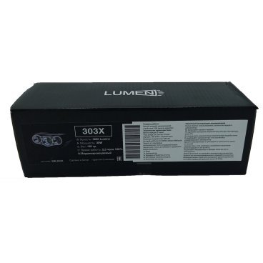 Фонарь велосипедный передний Lumen 303-X, 3600 lumens, 3 Cree XML-T6 черный, EBL303X