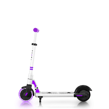 Электросамокат TRIBE Kid, детский, двухколёсный, 6" колеса, бело-фиолетовый, TES-KID062600PURP