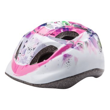 Шлем велосипедный Stels HB-8, детский, out-mold, фиолетово-белый