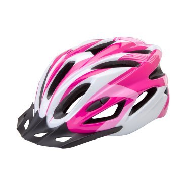 Шлем велосипедный Stels FSD-HL022, in-mold, бело-розовый, 600131