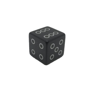 Колпачок на автониппель MR.CONTROL "игровые кости" (кубик) чёрный, серебряный, NZ-18