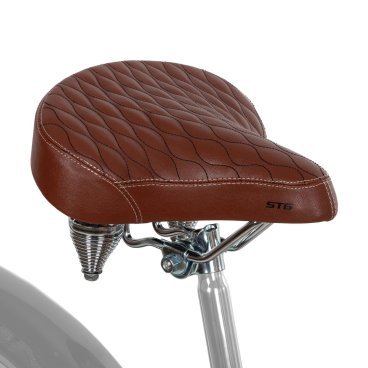 Седло велосипедное STG YBT-8045, 260×269 мм, коричневый, Х108301