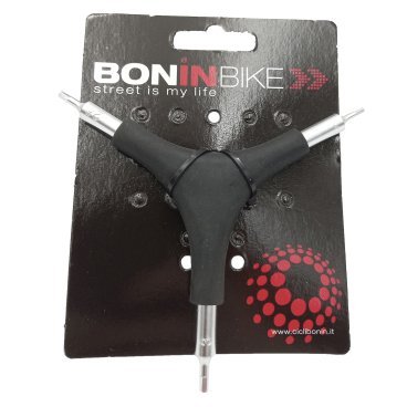 Y-ключ BONINBIKE, шестигранники 2/2,5/3 мм, черный, NXX21684