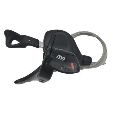 Манетка велосипедная SunRace Dual Lever Trigger M930 Left, 3/2S, Cable 1700mm, DLM930.LL00.0S1