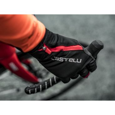 Велоперчатки Castelli SPETTACOLO RoS, длинный палец, чёрный, 4518526
