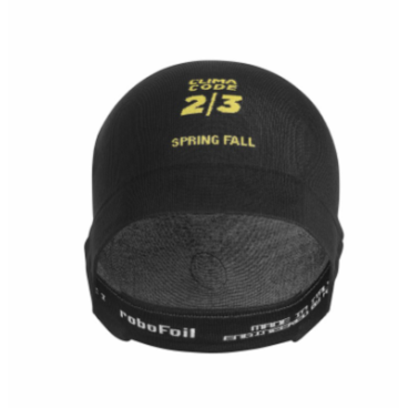 Велошапочка под шлем ASSOS ASSOSOIRES Spring Fall Robo Foil, унисекс, black Series, P13.70.748.18