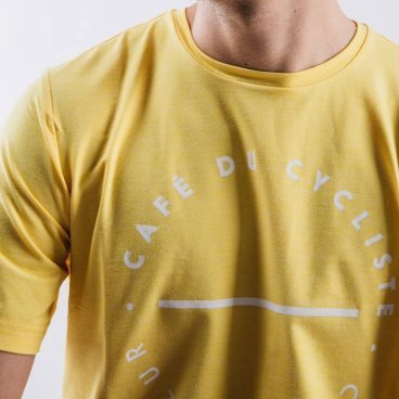 Велофутболка Café Du Cycliste Classic T-Shirt, жёлтый, 3700955343890