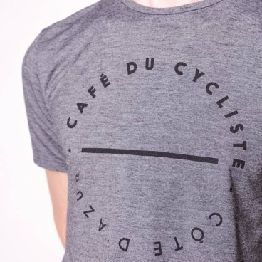 Велофутболка Café Du Cycliste Classic T-Shirt, тёмно-серый, 3700955324110