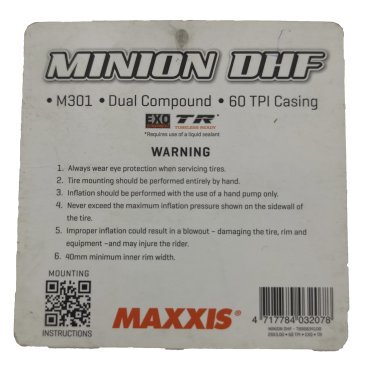 Покрышка велосипедная Maxxis Minion DHF, 29x3.00, TPI 60 кевлар EXO/TR, TB96834100