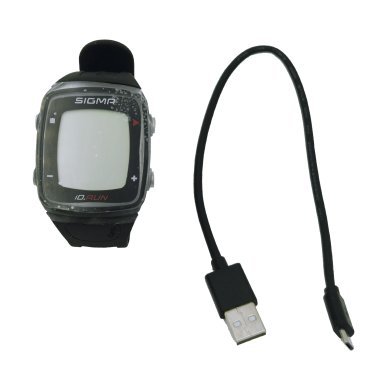Пульсометр SIGMA iD.RUN, 6 функций, GPS, USB-кабель, до 6 часов, чёрный, black, SIG_24800