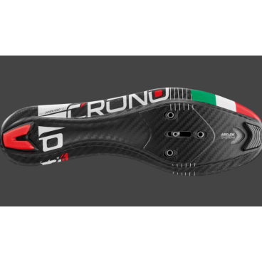 Велотуфли Crono CR-1-17 CARBON, черно белый, 2000000035642