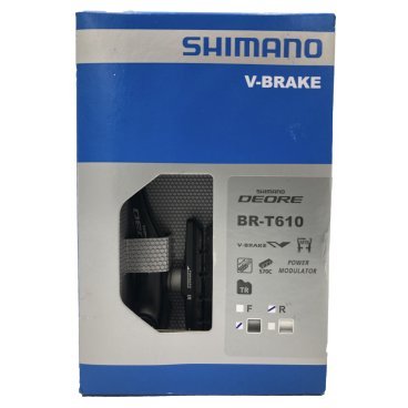 Тормоз велосипедный Shimano LX задний V-brake BR-T610, черный, колодки S70C EBRT610RX41SLP