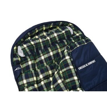 Спальный мешок TREK PLANET Chelsea XL Comfort, с правой молнией, синий, 70395-R