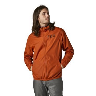 Куртка велосипедная Fox Clean Up Windbreaker Jacket, Burnt Orange, 2021, 28649-113-L