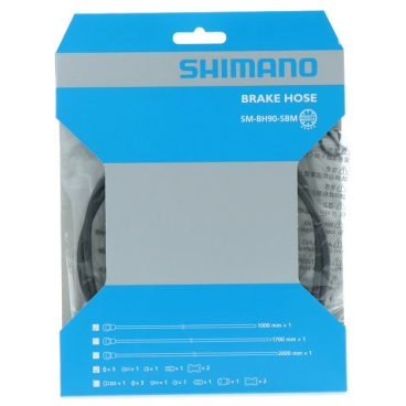 Гидролиния велосипедная SHIMANO BH90-SBM, 1000 мм, черный, ISMBH90SBMLL100A