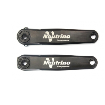 Шатуны велосипедные Neutrino, 175 мм, вал 132 мм, черный, NCCRSLD175132BK