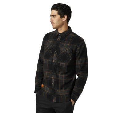 Рубашка Fox Traildust 2.0 Flannel, Black 2021