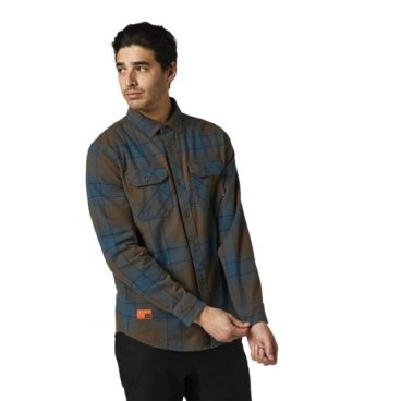 Рубашка Fox Traildust 2.0 Flannel, Slate Blue 2021