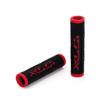 Грипсы велосипедные XLC Bar Grips Dual Colour, 125 мм, black/red, 2501583504