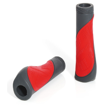 Грипсы велосипедные XLC Bar Grips Comfort bo GR-S17, red\grey, 2501586906