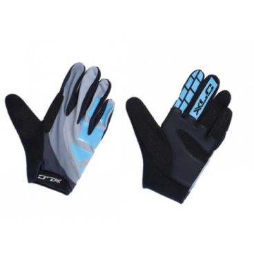 Велоперчатки XLC Full finger glove Enduro grey\blue, 2500148043