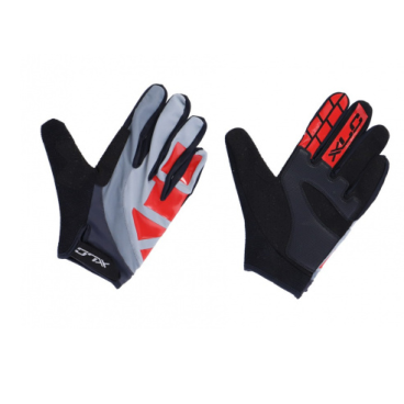 Велоперчатки XLC Full finger glove Enduro red/grey